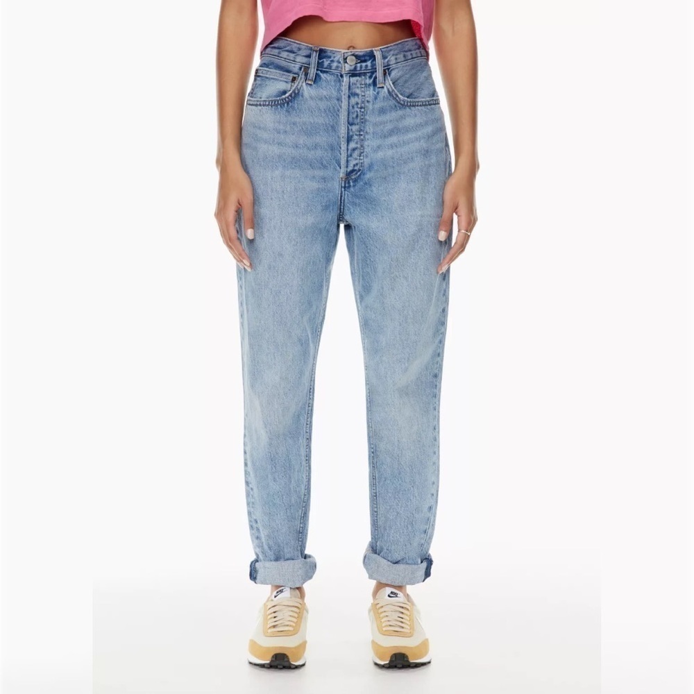 Aritzia Denim Forum The Boyfriend High Rise Loose Jeans